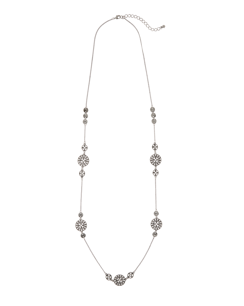 Briton Stationed Necklace | Silver