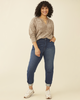 Plus Size Theodora French Terry Denim Pant - thumbnail