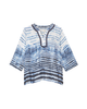 Maureen V-Neck 3/4 Sleeve Blouse - thumbnail