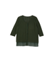 Regan 3/4 Sleeve Cardigan with Chiffon Trim - thumbnail