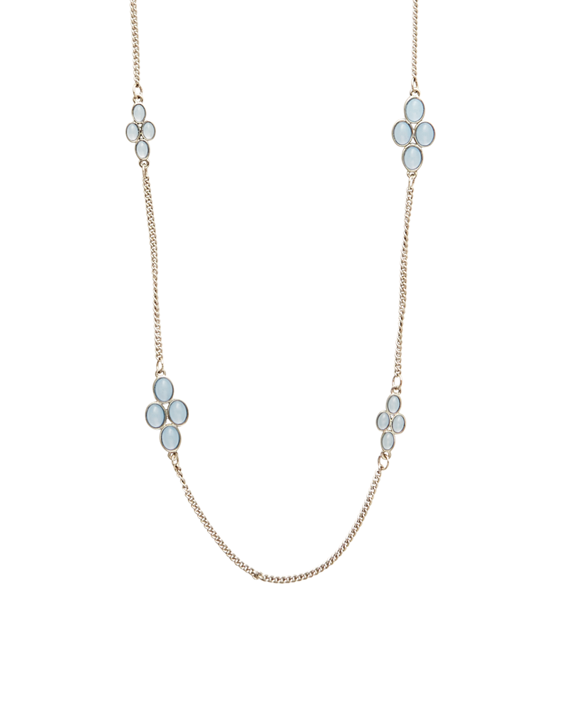 Annabella Necklace | Silver / Light Blue