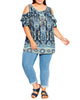 Stevie Cold Shoulder Frill Top - thumbnail