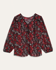 Allegra Velvet-Trim Blouse - thumbnail
