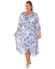 Liz V Neck Wrap Dress - thumbnail