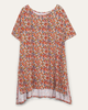 Teagan 70s Floral Hi-Low Knit Top - thumbnail