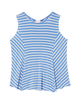 Tessa Sleeveless Lace Up Back Tank - thumbnail