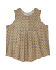 Honora Sleeveless Printed Blouse with Pleats - thumbnail