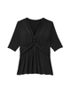 Simone Knit Jersey Twist Top - thumbnail