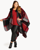 Rose Faux Fur Cape - thumbnail