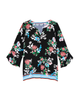 Diana Ruffle Sleeve Tunic Top - thumbnail
