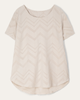 Ilse Jacquard Zig Zag Top - thumbnail