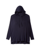 Lepto Long Sleeve Hooded Tee with Mesh Details - thumbnail