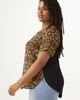 Leslie High-Low Hem Printed Top - thumbnail