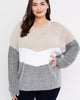 Lilibet Fuzzy Stripe Sweater - thumbnail