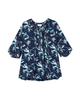 Edith 3/4 Sleeve Pleated Blouse - thumbnail