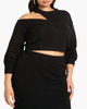 Priya Cropped Cutout Sweater - thumbnail