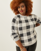Melanie Plaid Crew Neck Sweater - thumbnail