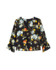 June Flare Sleeve Blouse with Keyhole Neckline - thumbnail