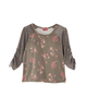 Rita Contrast 3/4 Sleeve Tee - thumbnail