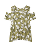 Rae Short Cold Shoulder Sleeve Tee - thumbnail