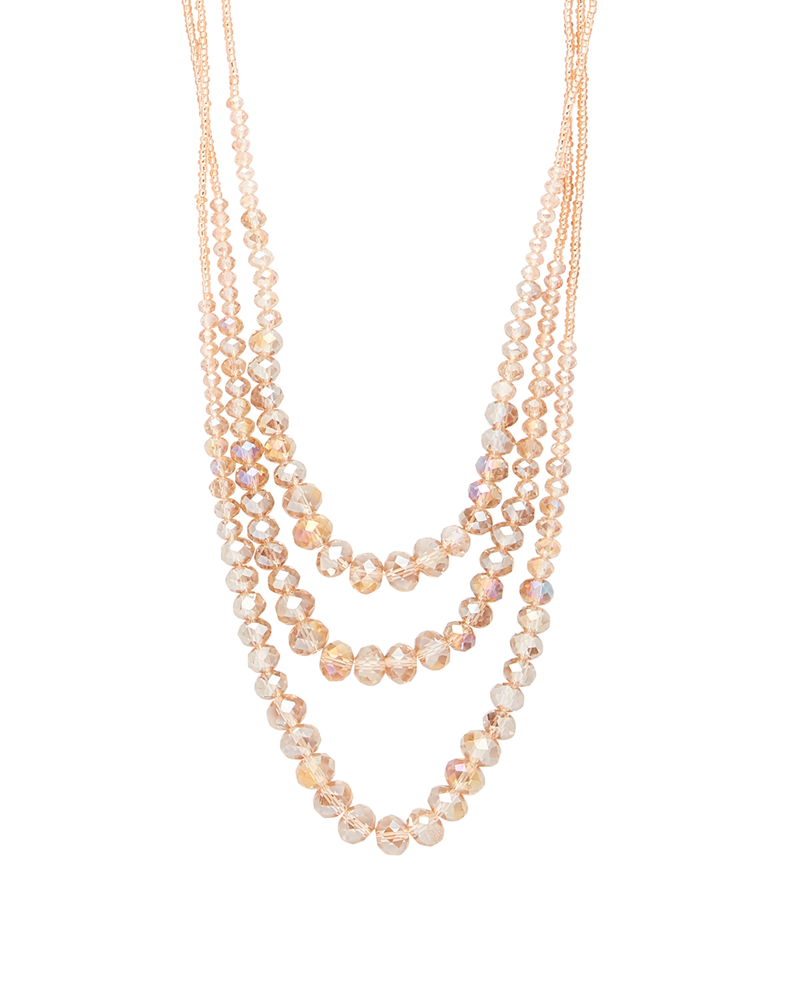 Kayla Crystal Necklace | Gold