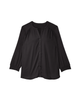 Alisa 3/4 Sleeve Knit Back Blouse - thumbnail
