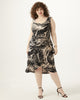 Elena Faux-Wrap Printed Dress - thumbnail