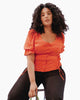 Cora Lace-Up Blouse - thumbnail