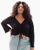 Megan Ruched Knit Top - thumbnail