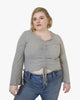 Megan Ruched Knit Top - thumbnail