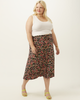 Audrina Printed Midi Skirt - thumbnail