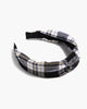 Emily Knotted Plaid Headband - thumbnail