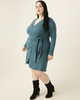 Ravenna Long-Sleeve Faux-Wrap Dress - thumbnail