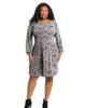 Madeleine Printed Keyhole Dress - thumbnail