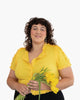 Tessa Ruffled Button-Down Blouse - thumbnail