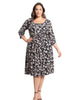 Zoey Square Neck Midi Dress - thumbnail