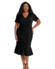 Erica V-Neck Midi Dress - thumbnail