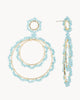 Ursula Double Hoop Beaded Earrings - thumbnail
