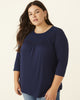 Lindsay Mesh Lace-Trim Top - thumbnail
