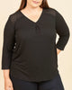 Adrianna Lace-Trim Blouse - thumbnail