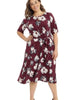 Side-Tie Floral Print dress - thumbnail