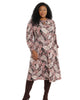Paisley-Print Keyhole Midi Dress - thumbnail