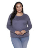 Long-Sleeve Drawstring-Hem Top - thumbnail