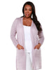 Embroidered Open-Front Cardigan - thumbnail