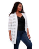 Mesh Striped Cardigan - thumbnail