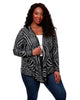 Printed Tie-Front Cardigan - thumbnail