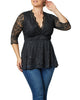 Linden Lace Peplum Top - thumbnail