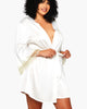 Allison Gold Lace-Trim Robe - thumbnail
