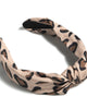 Annalise Knotted Leopard Headband - thumbnail