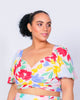 Peaches Puff Sleeve Crop Top - thumbnail